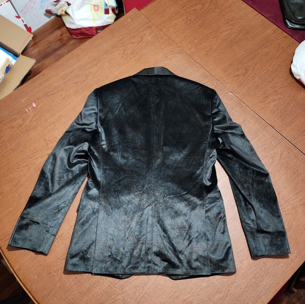 Murano Elegant Black Men's Blazer Jacket - Picture 4 of 10